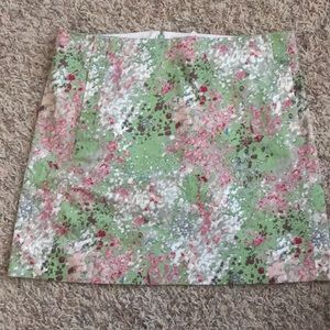 Beautiful jcrew skirt floral pink and green